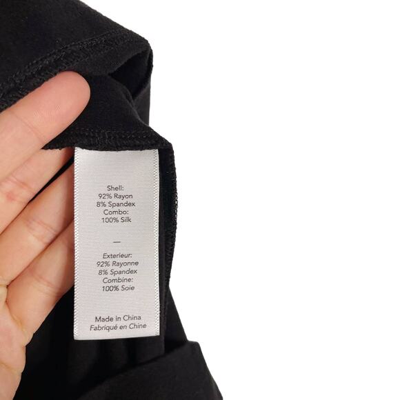 Elizabeth and James 2XS Black Asymmetrical Tank Top V Neck Layered XXSmall - Picture 8 of 9